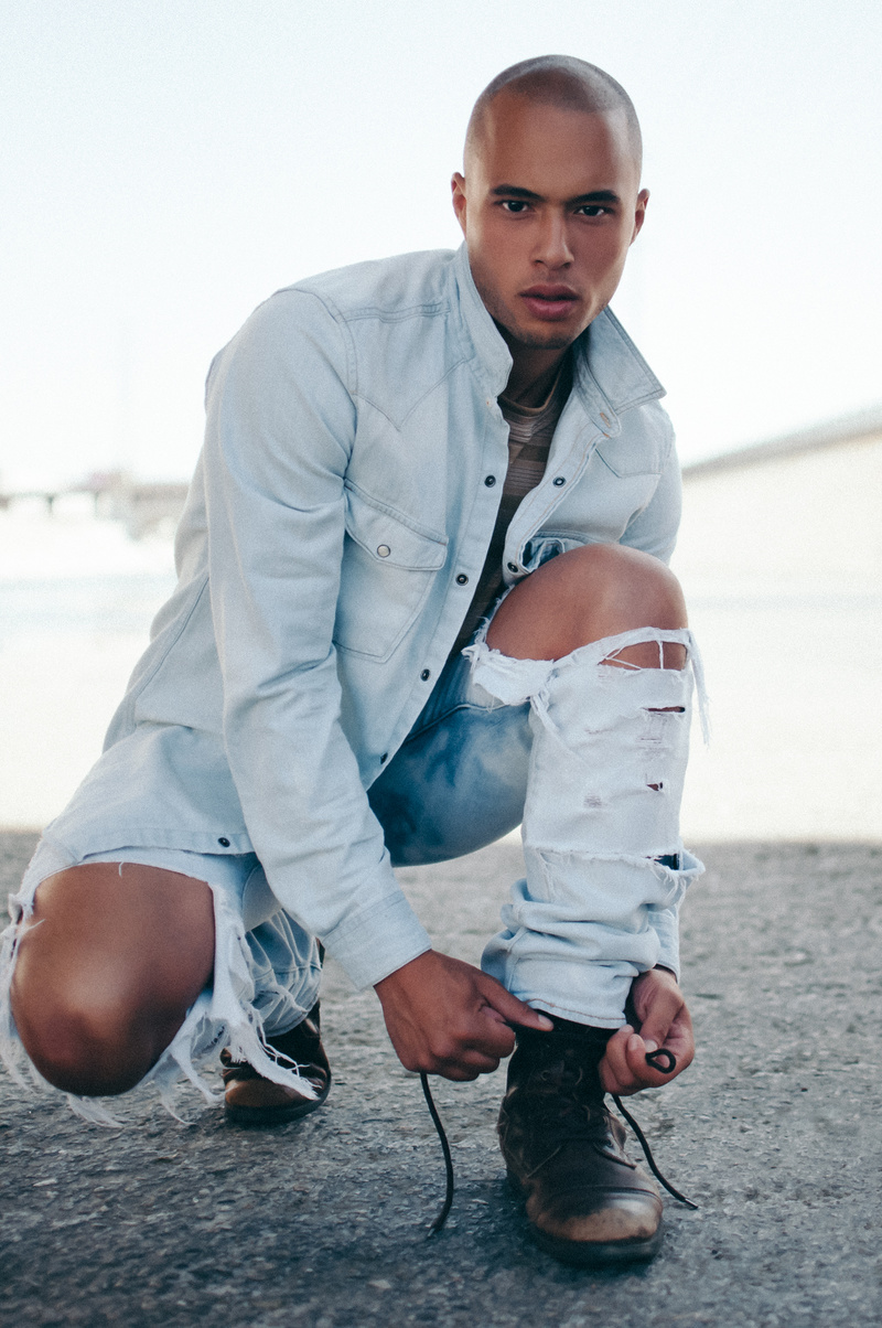 Male model photo shoot of Jemar Michael in LA River