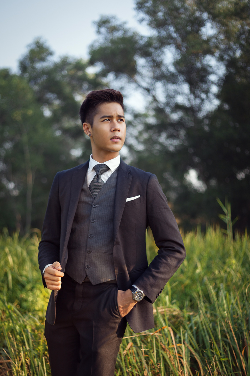 Male model photo shoot of David Tan CA