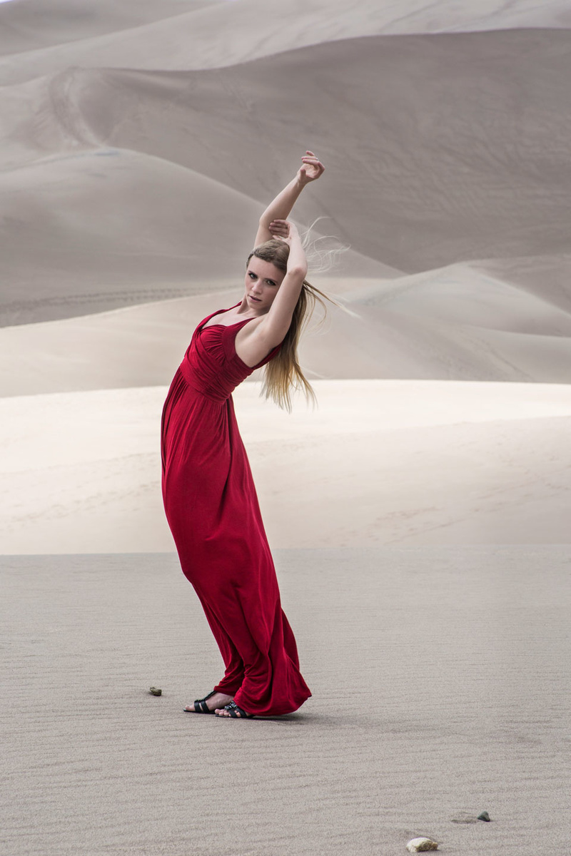 Female model photo shoot of Enpix Studios in The Great Sand Dunes