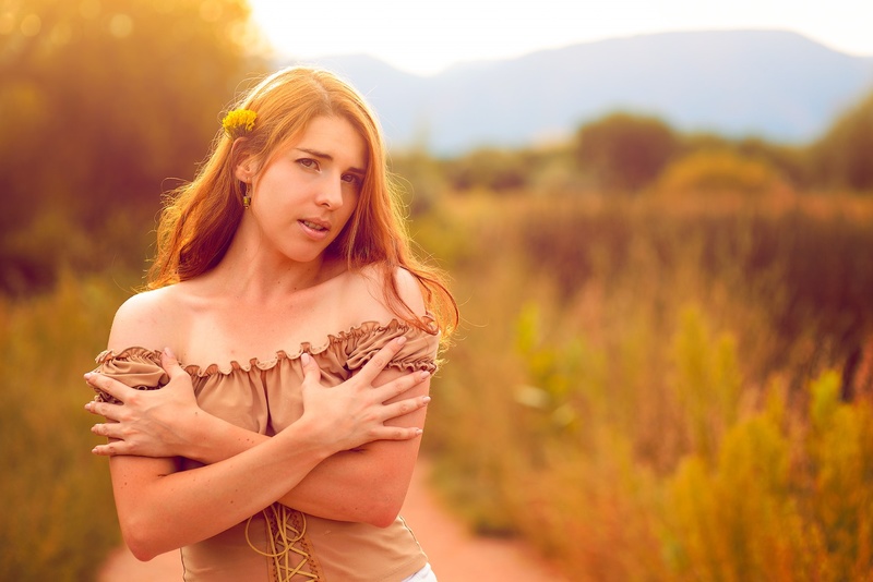 Female model photo shoot of Lone Wolf Cosplay and Modeling in Fountain Creek Regional Park