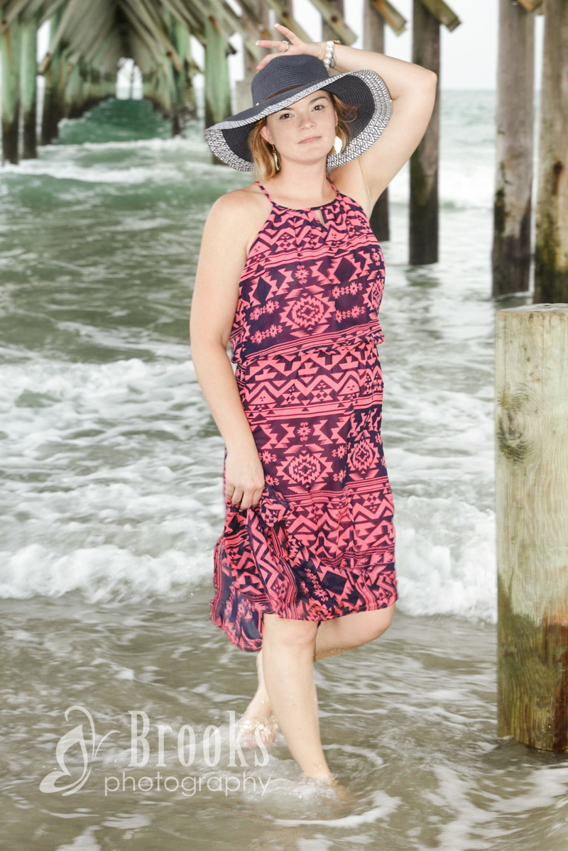 Female model photo shoot of tinabrooks in Topsail Island NC