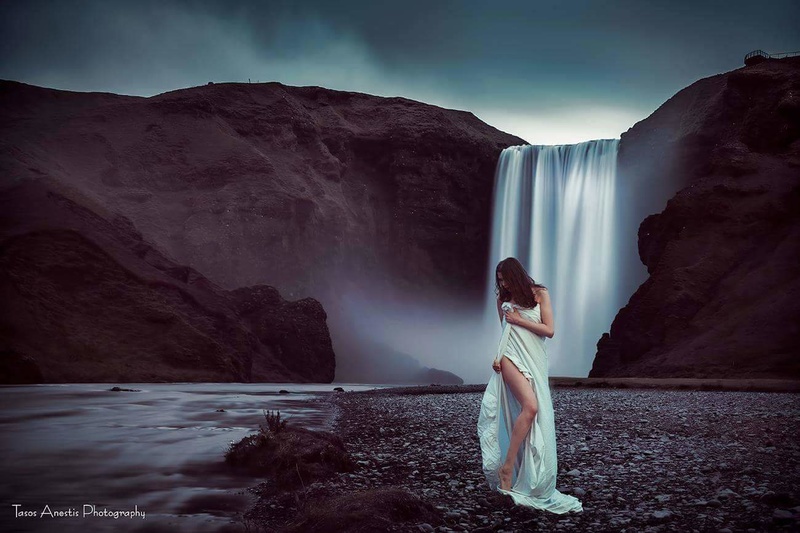 Female model photo shoot of Icelandic Selkie by Tasos Anestis in Iceland