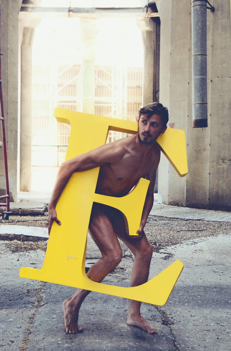 Male model photo shoot of sans serif