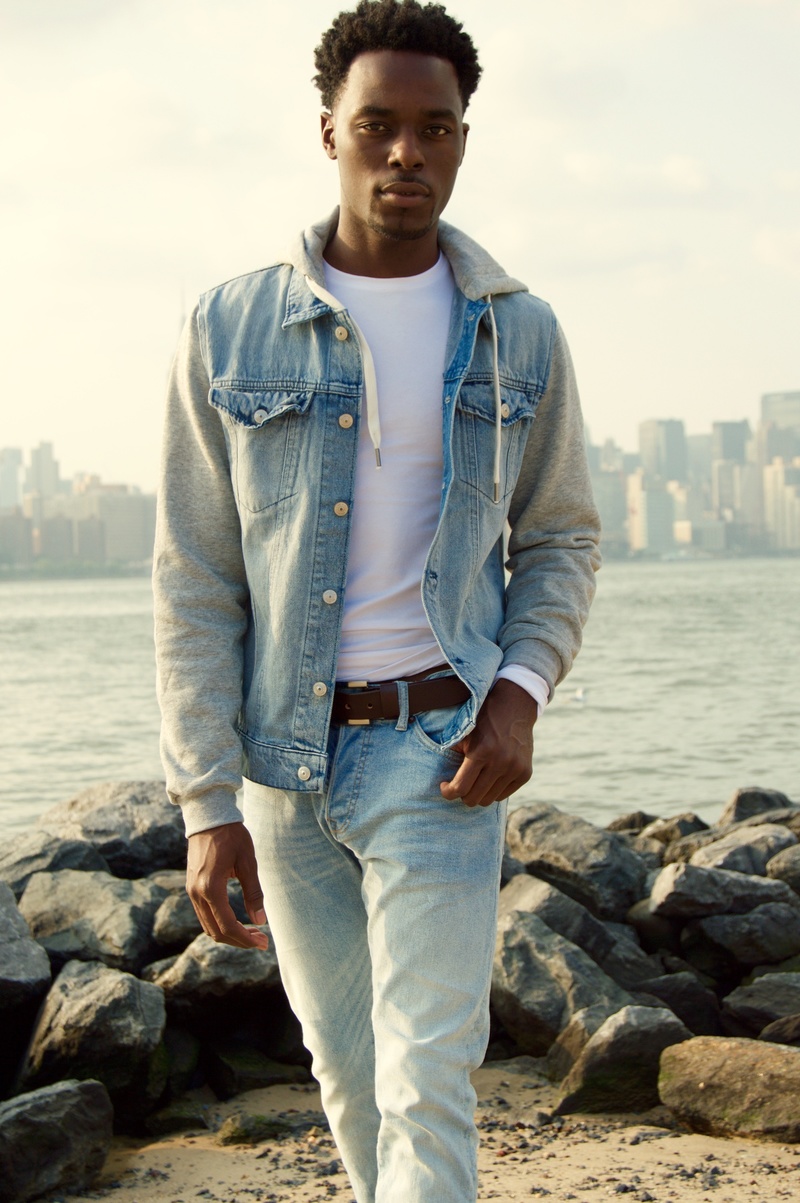 Male model photo shoot of Demone in Brooklyn, NY