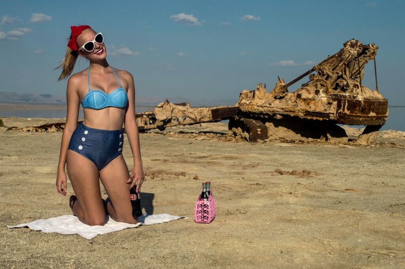 Female model photo shoot of TeddieT in Salton Sea, CA