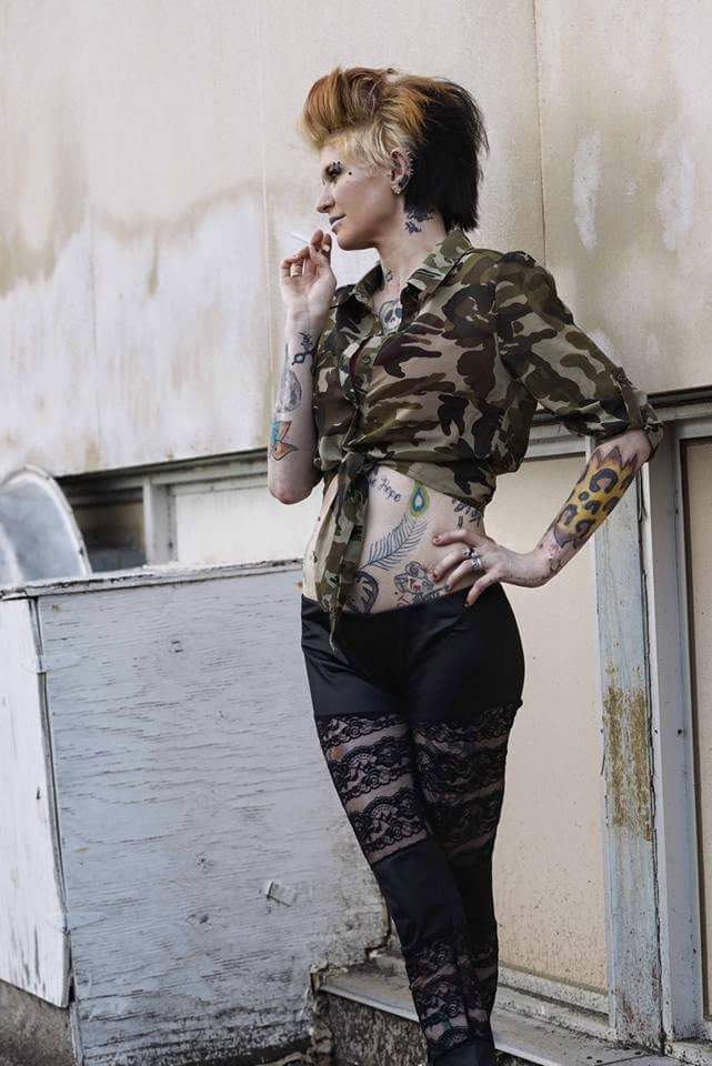 Female model photo shoot of TattooedErhardt07