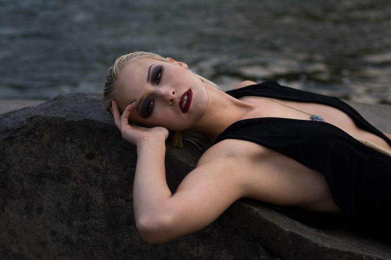 Female model photo shoot of  MarieCat  in Sandy River