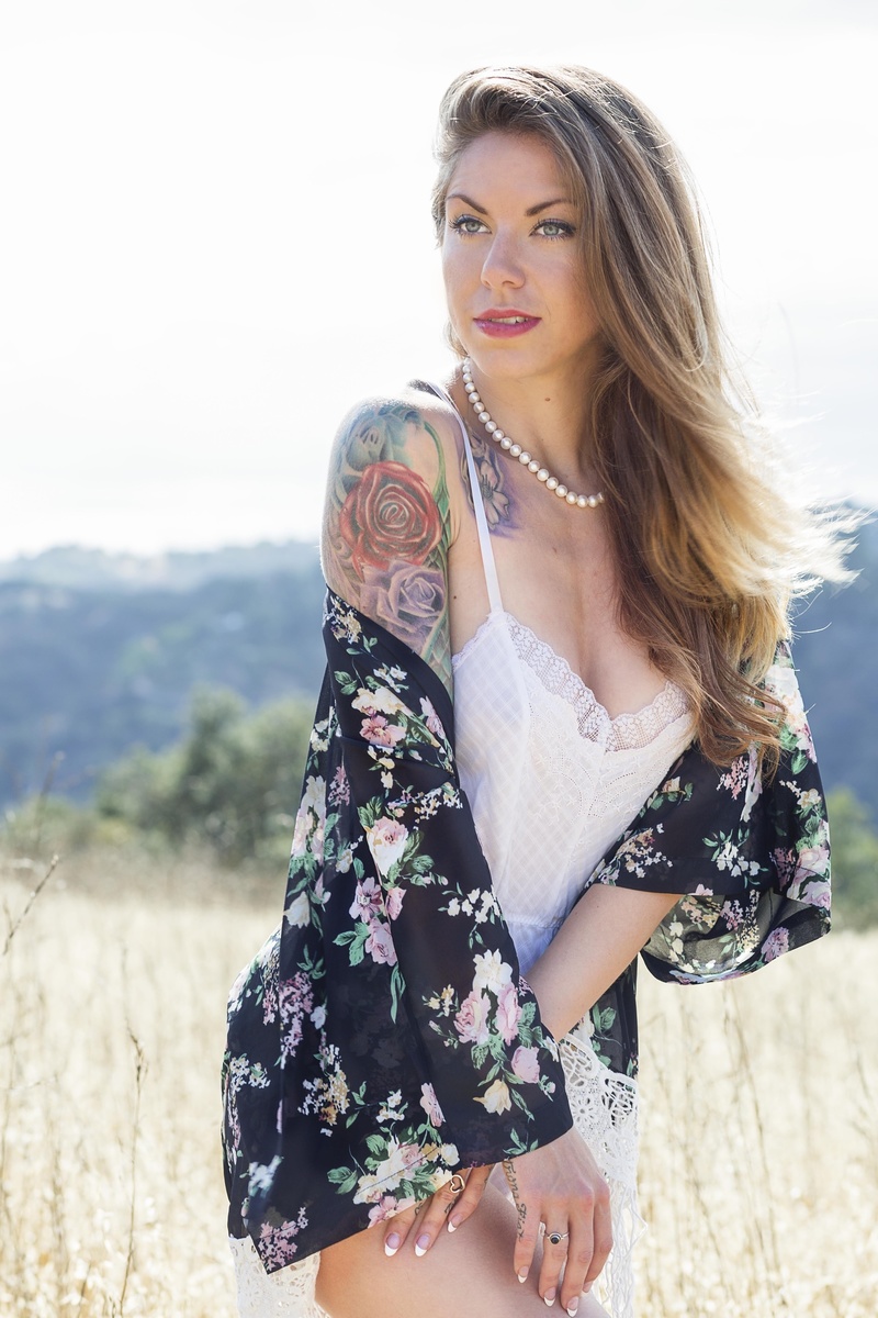 Female model photo shoot of Kiernan Kit in Malibu Hills Los Angeles, CA