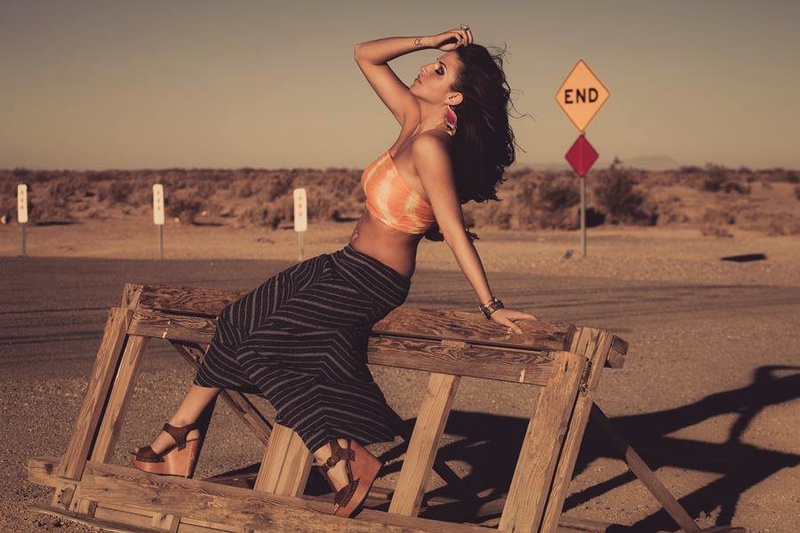Female model photo shoot of BETHANY GRANTHAM in Mojave Desert, CA