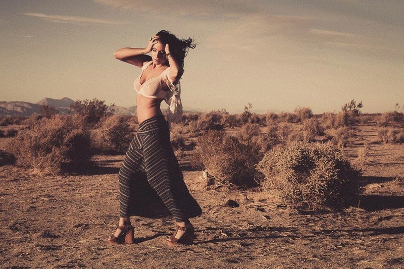 Female model photo shoot of BETHANY GRANTHAM in Mojave Desert, CA