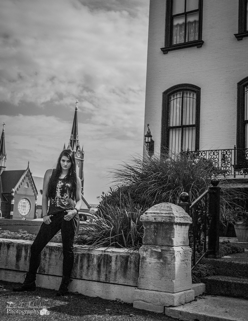 Female model photo shoot of Rylie Frohock in Lemp Mansion