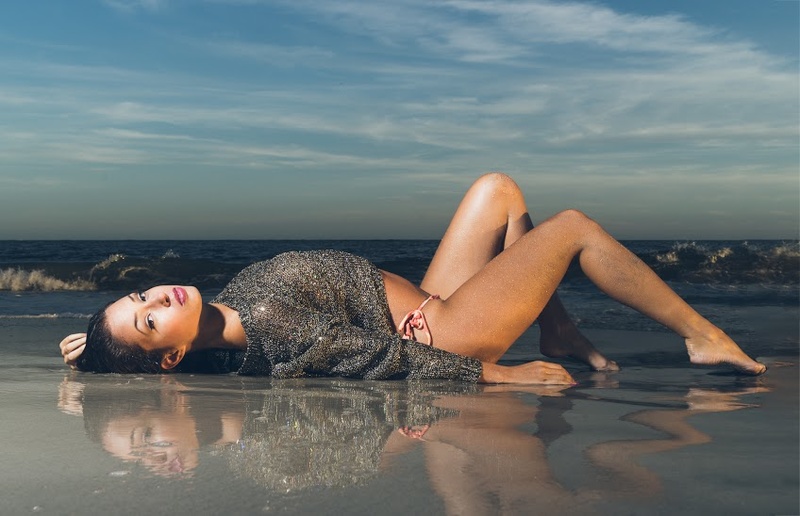 Female model photo shoot of Dollfacee456 in Malibu Beach