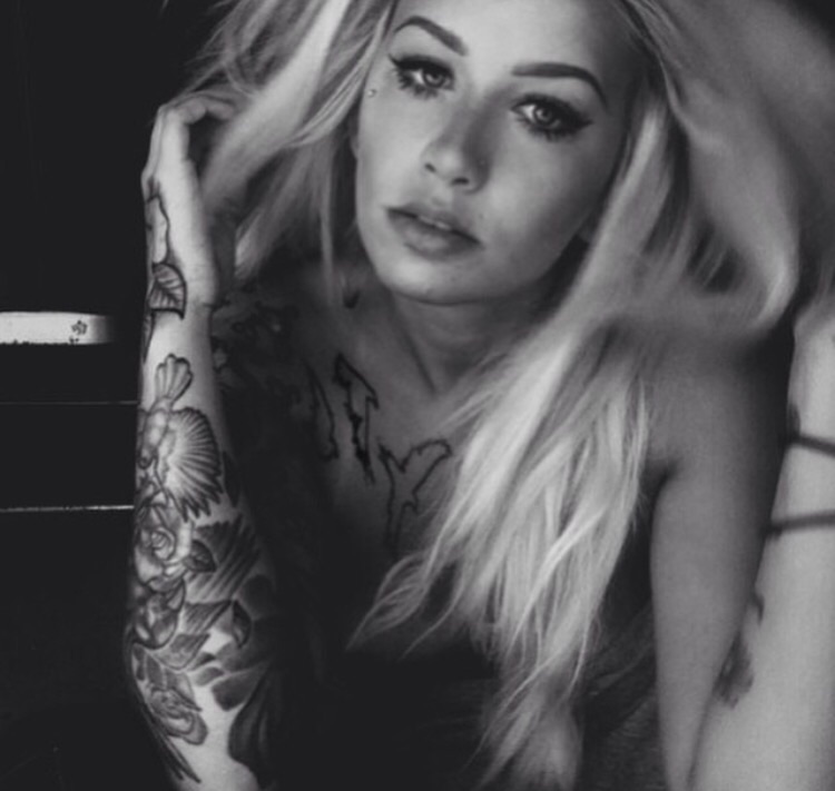 Female model photo shoot of Christina_tattoo