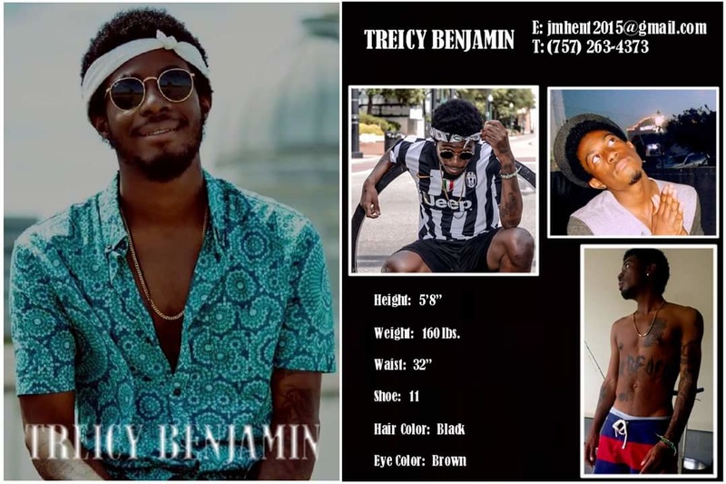 Male model photo shoot of Treicy Benjamin