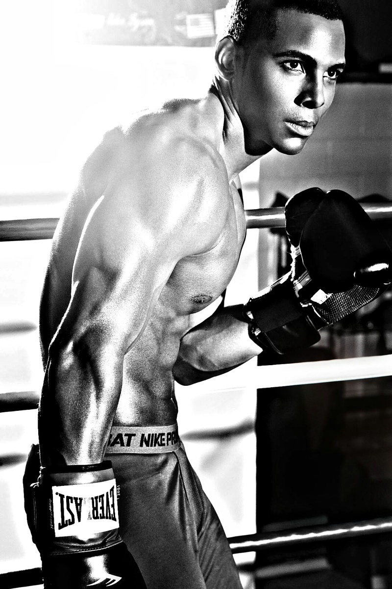 Male model photo shoot of career moves modeling  in Bad Boyz Boxing