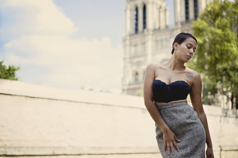 Female model photo shoot of Lisa Flory in Le Seine and Notre Dame in Paris, France