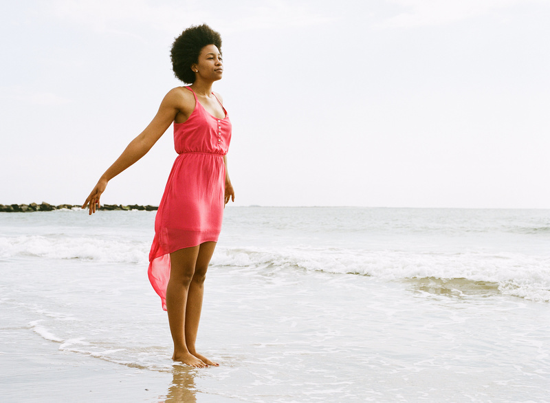 Female model photo shoot of ahdream by David Evan McDowell in Coney Island