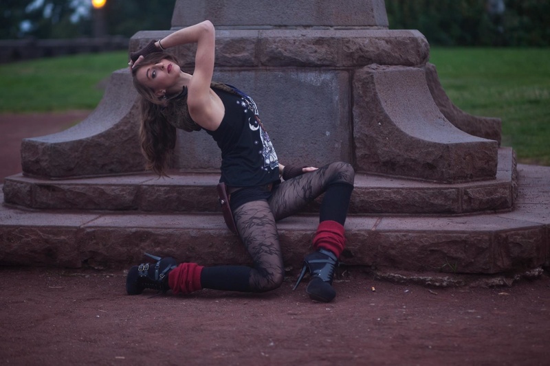 Female model photo shoot of Harmony Lefaire in Rocky Butte Park