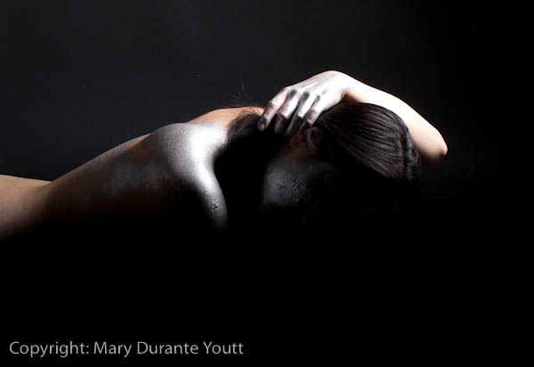 Female model photo shoot of Mary Durante Youtt in NYC studio