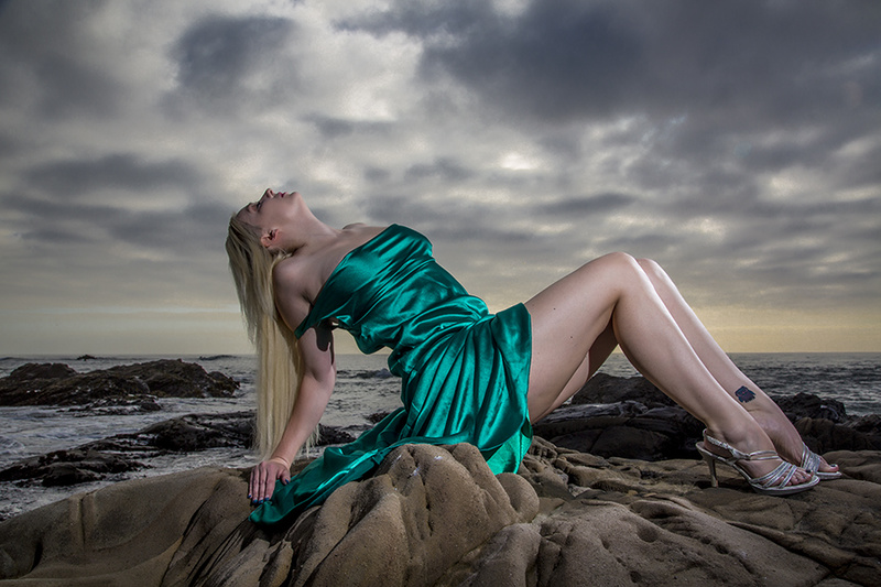 Female model photo shoot of Eevee E by NatLight Studios