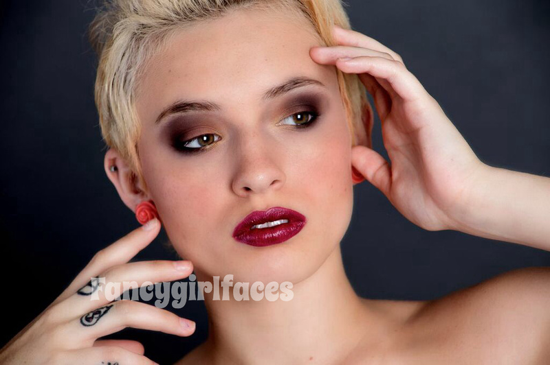 Female model photo shoot of Fancygirlfaces in Keyfootage studio