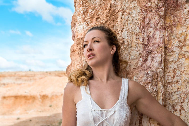 Female model photo shoot of Vi Anah in Coober pedy