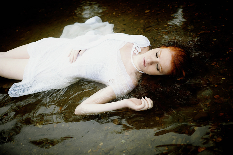 Female model photo shoot of BrittGinger by Wendy Moya in James river