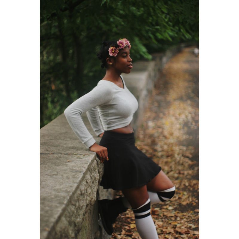 Female model photo shoot of amartinez in Riverside Park
