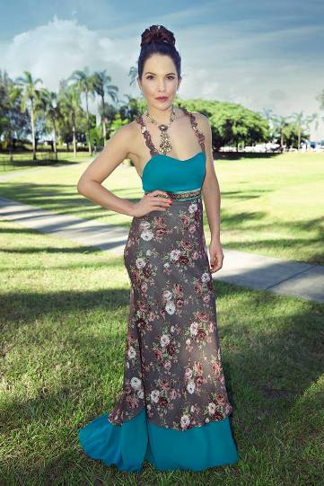 Female model photo shoot of Bahar couture in Brisbane /Australia