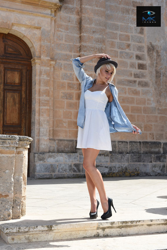 Female model photo shoot of Sacha Kinser in Mellieha, Malta