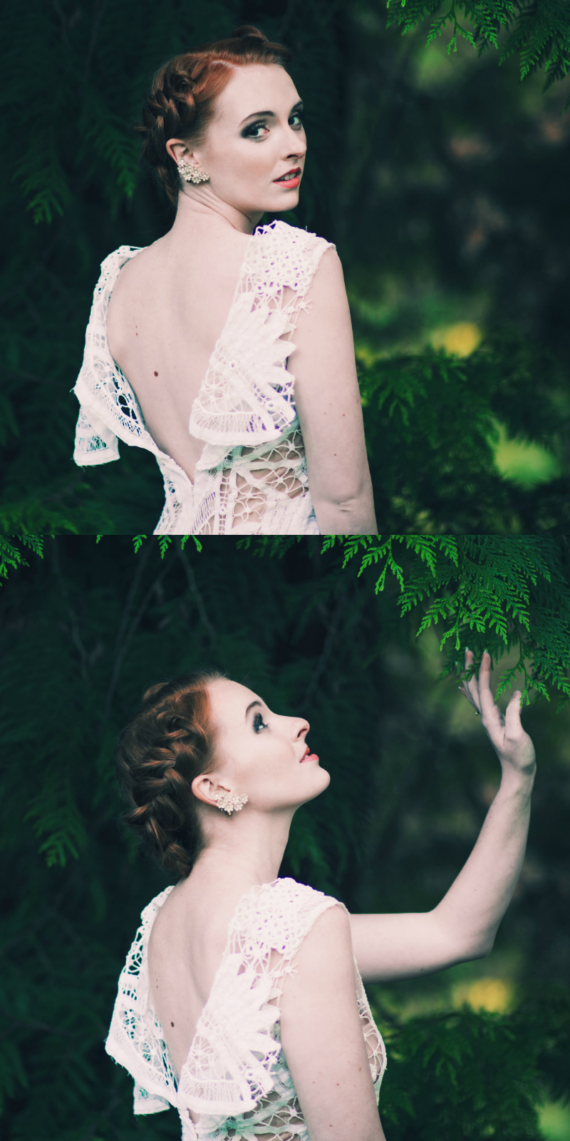 Female model photo shoot of rebekahboroughs, hair styled by Lauren Frances Hair, clothing designed by Kimmi Designs8