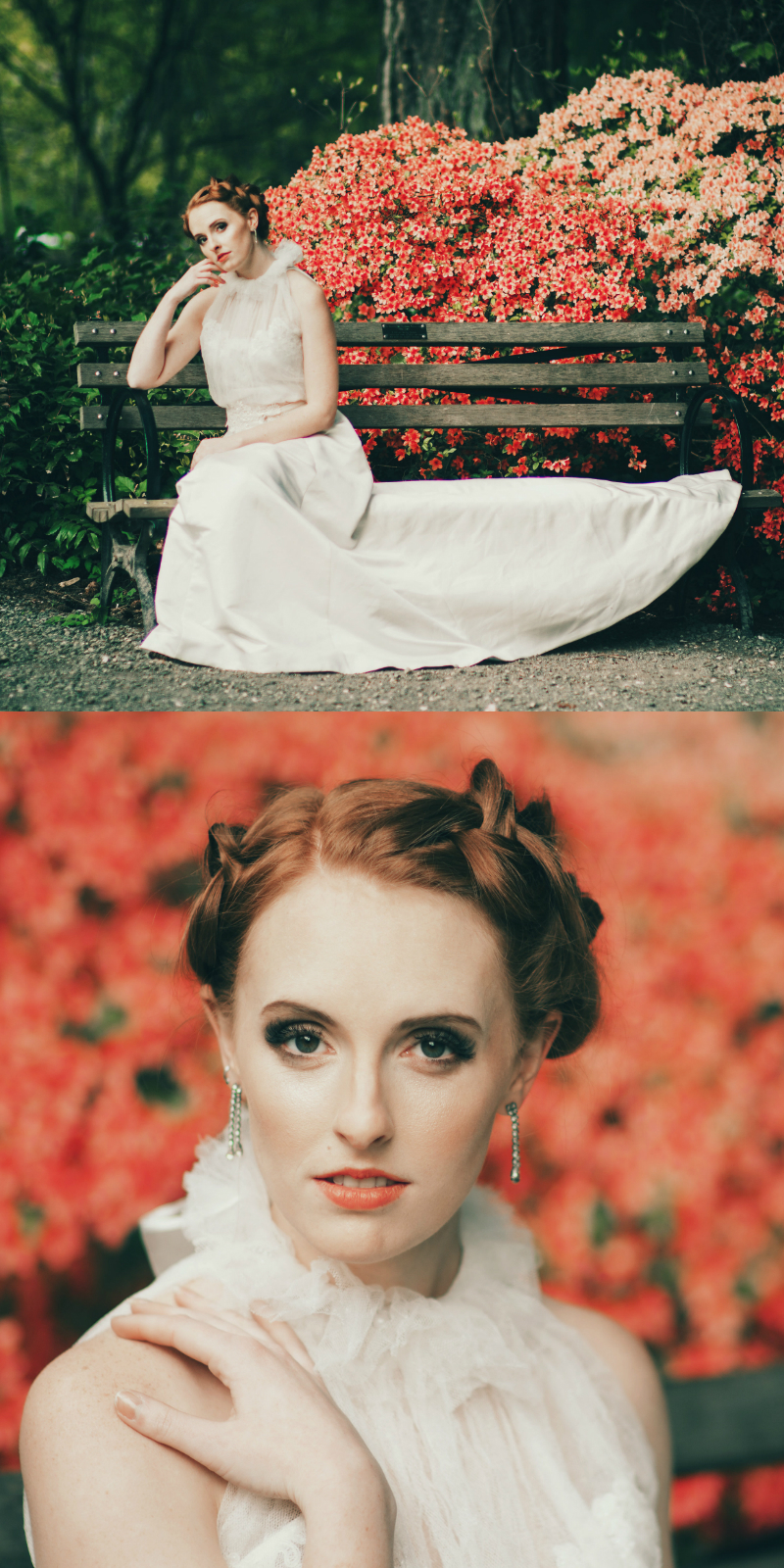 Female model photo shoot of rebekahboroughs, hair styled by Lauren Frances Hair, clothing designed by Kimmi Designs8