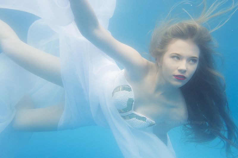 Female model photo shoot of Imogen Ruby in Under the sea.