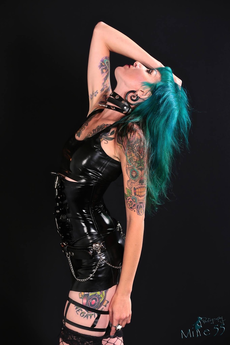 Female model photo shoot of Atropine Steele by Mike 55 Photography in Wearing AlloyLatex