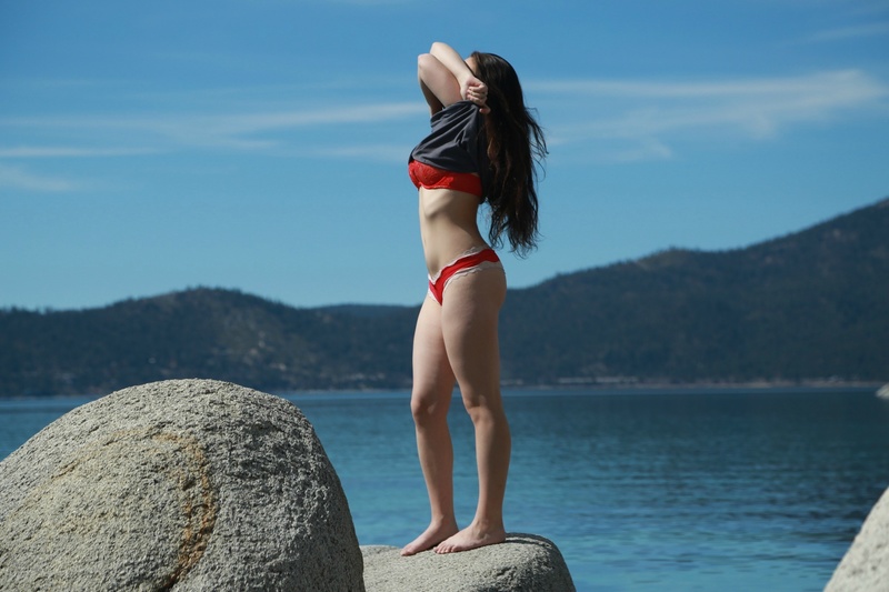 Female model photo shoot of ShaylaP in Lake Tahoe