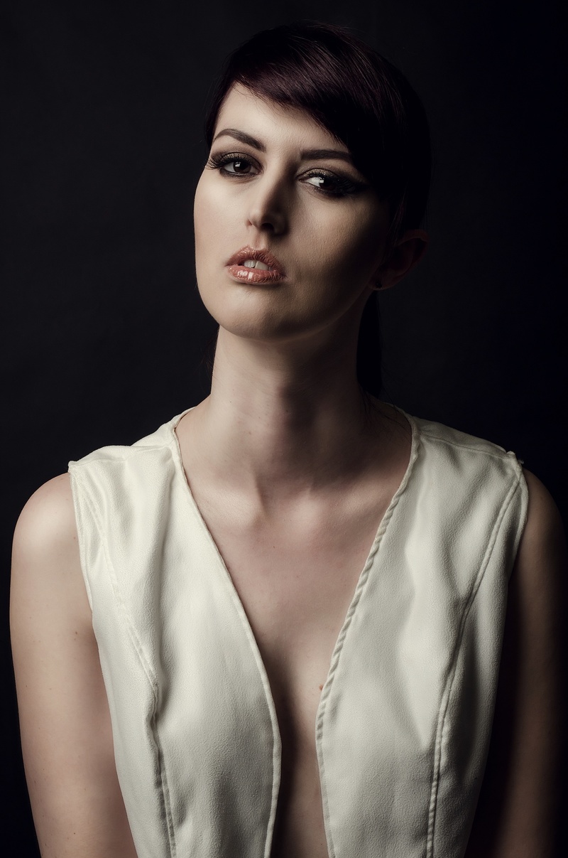 Female model photo shoot of Nichola W by Conor Kerr Photography in Belfast, makeup by Ruthy Kimbley