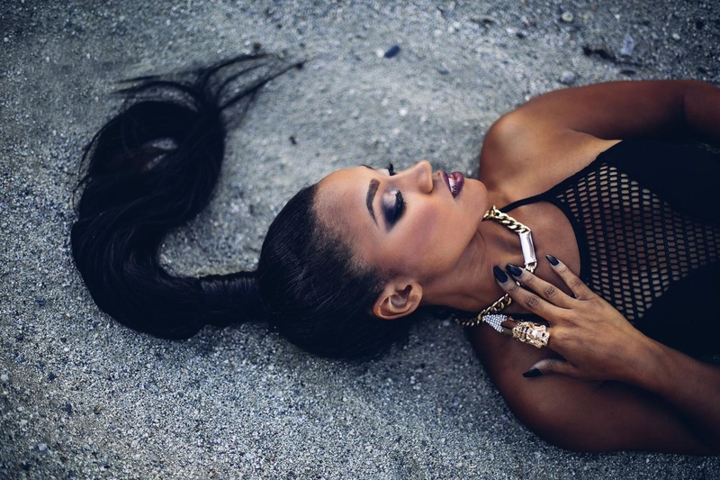 Female model photo shoot of Stylist Lee by Abe bermudez in Desert Palms, CA, hair styled by Stylist Lee