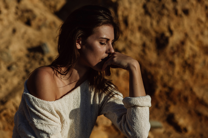 Female model photo shoot of MUA_MichelleAnitaColes in Palos Verdes Cove