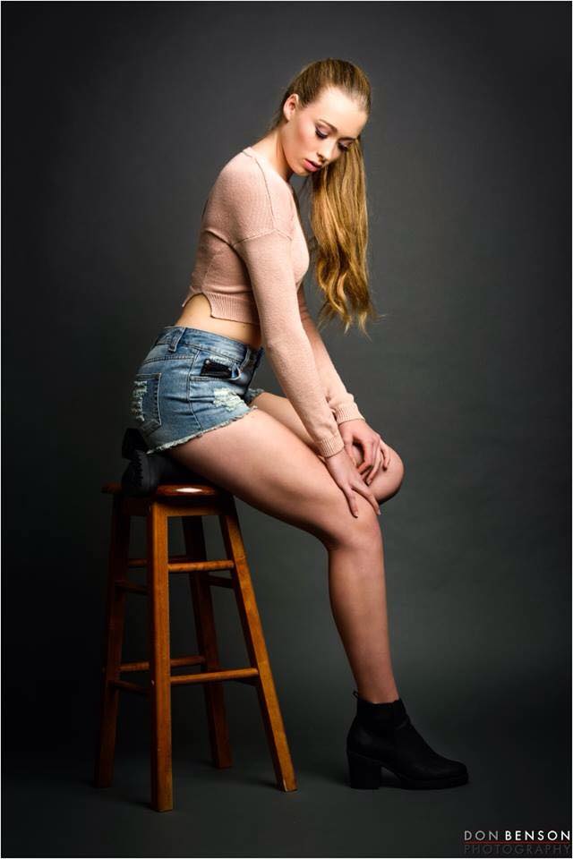 Female model photo shoot of TaylahMcCallum by Don Benson Photography, makeup by Vikki Aldridge