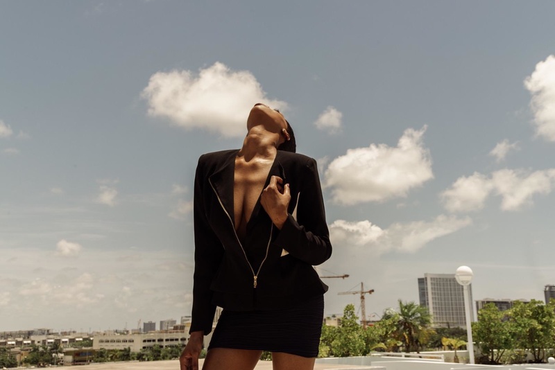 Female model photo shoot of GabsTheFab in Miami Design District