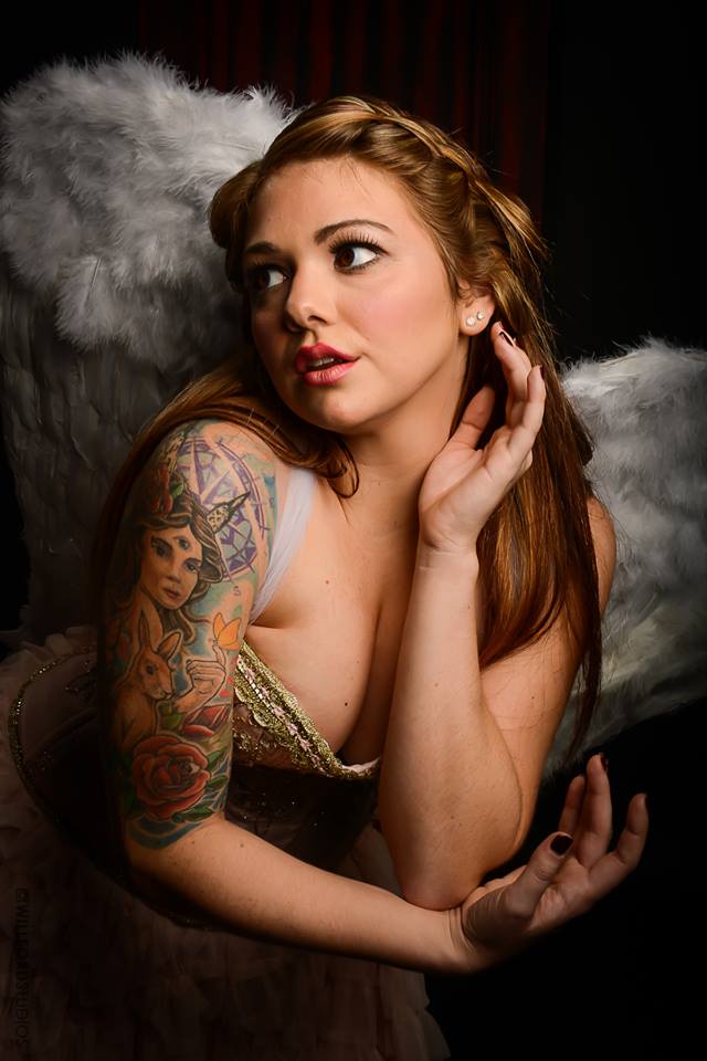 Female model photo shoot of Virginia_Valentine in Wonderland Photography Studio