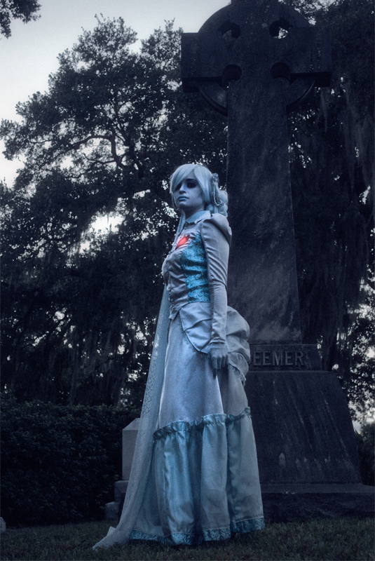 Female model photo shoot of NessVoss in Greenwood Cemetery, Orlando, FL