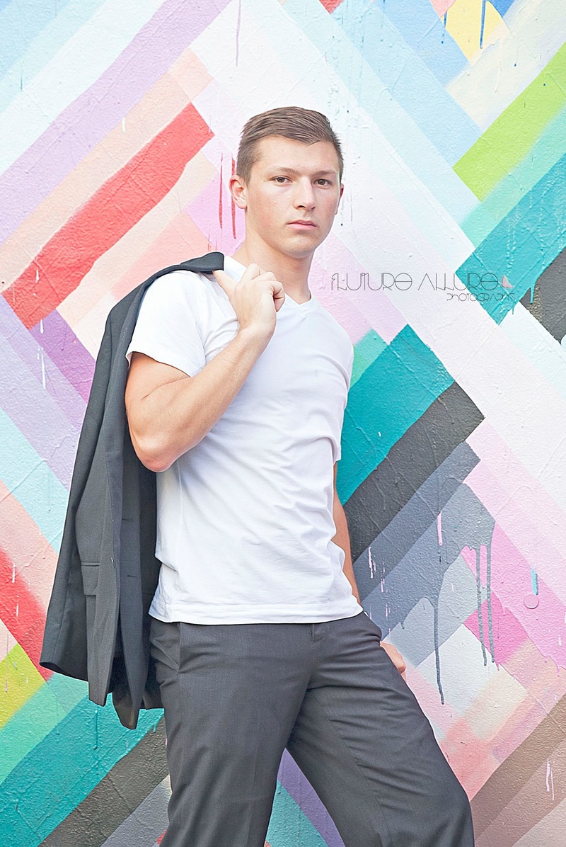 Male model photo shoot of TylerPiotr03 in Wynwood Walls
