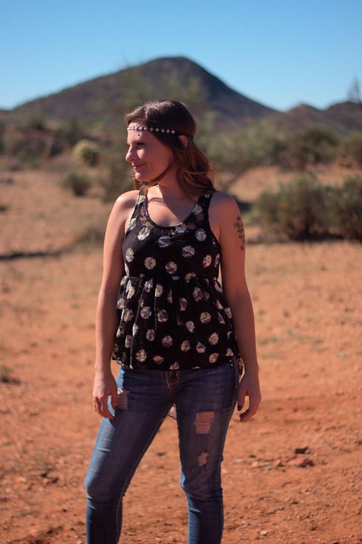 Female model photo shoot of Meankty in Az desert