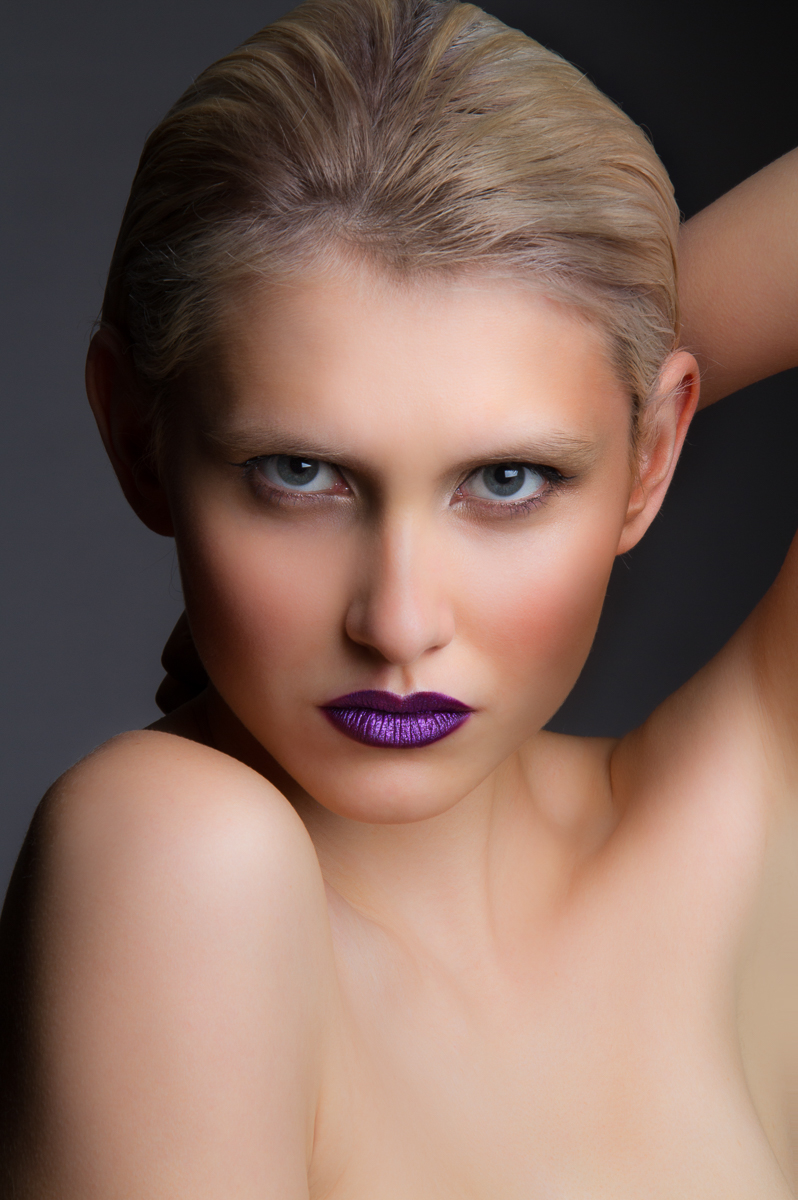Female model photo shoot of adelejames in London Muse Makeup School
