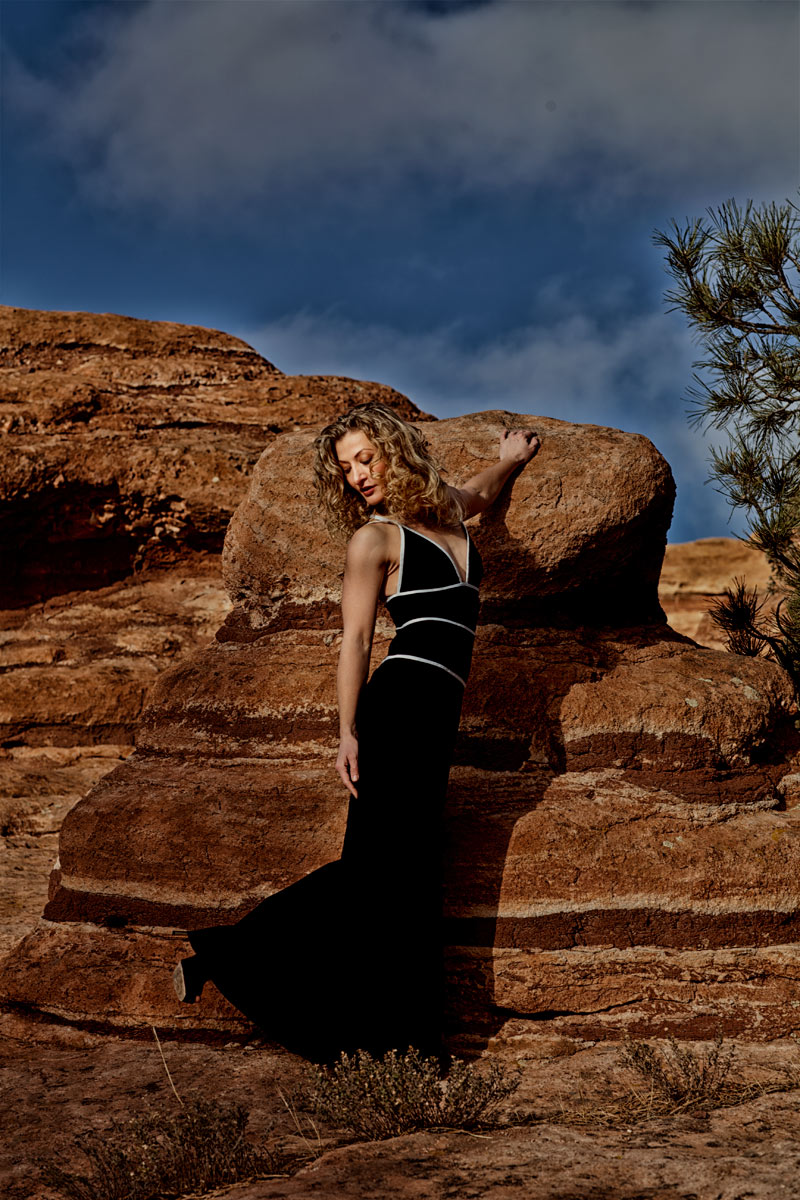 Female model photo shoot of lololoquacious by Shades Of Gray in Garden of the Gods