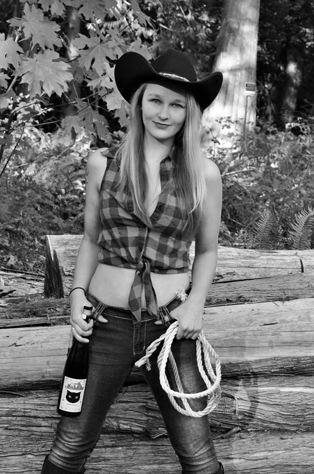 Female model photo shoot of RosieRoo in Mt. Index Brewery & Distillery. Index, WA