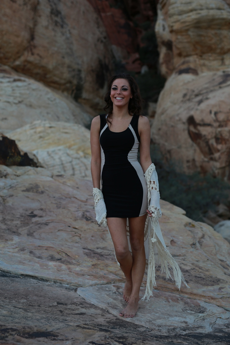 Female model photo shoot of Salt Lake Sweetie by Oceans XIII Photography in Red Rock Canyon