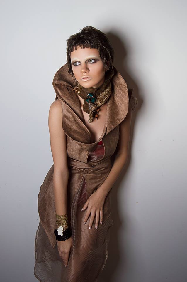 Female model photo shoot of Shelle oReagan by Alexander LeJo in Bruno Studio, makeup by Krysten Perkins 