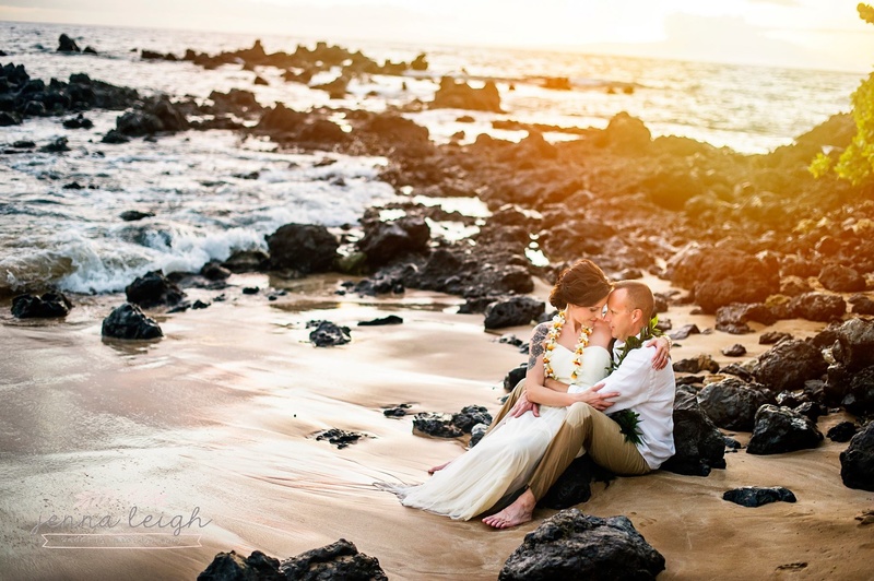 Female model photo shoot of Jenna Leigh Weddings in Maui, HI